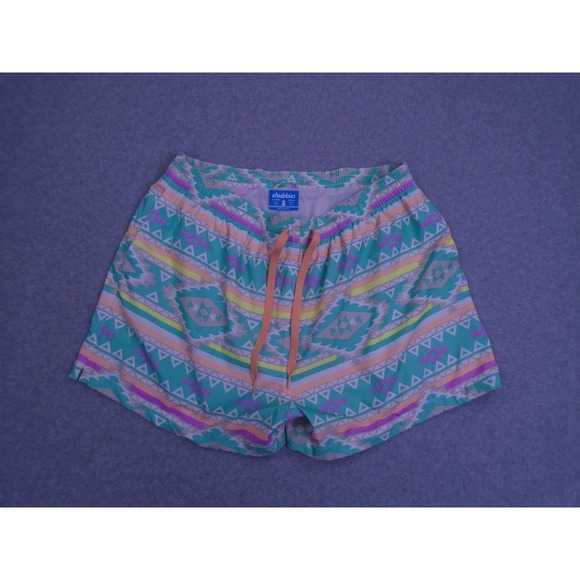 chubbies Other - Chubbies The En‎ Fuego Swim Trunks Aztec Print Elastic Waist Shorts XL Preppy